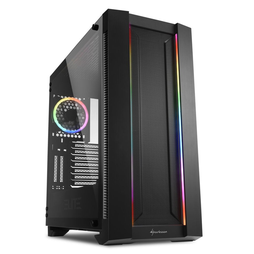 Sharkoon ELITE SHARK CA200M | Midi Tower Behuizing | Zwart - Matmuis